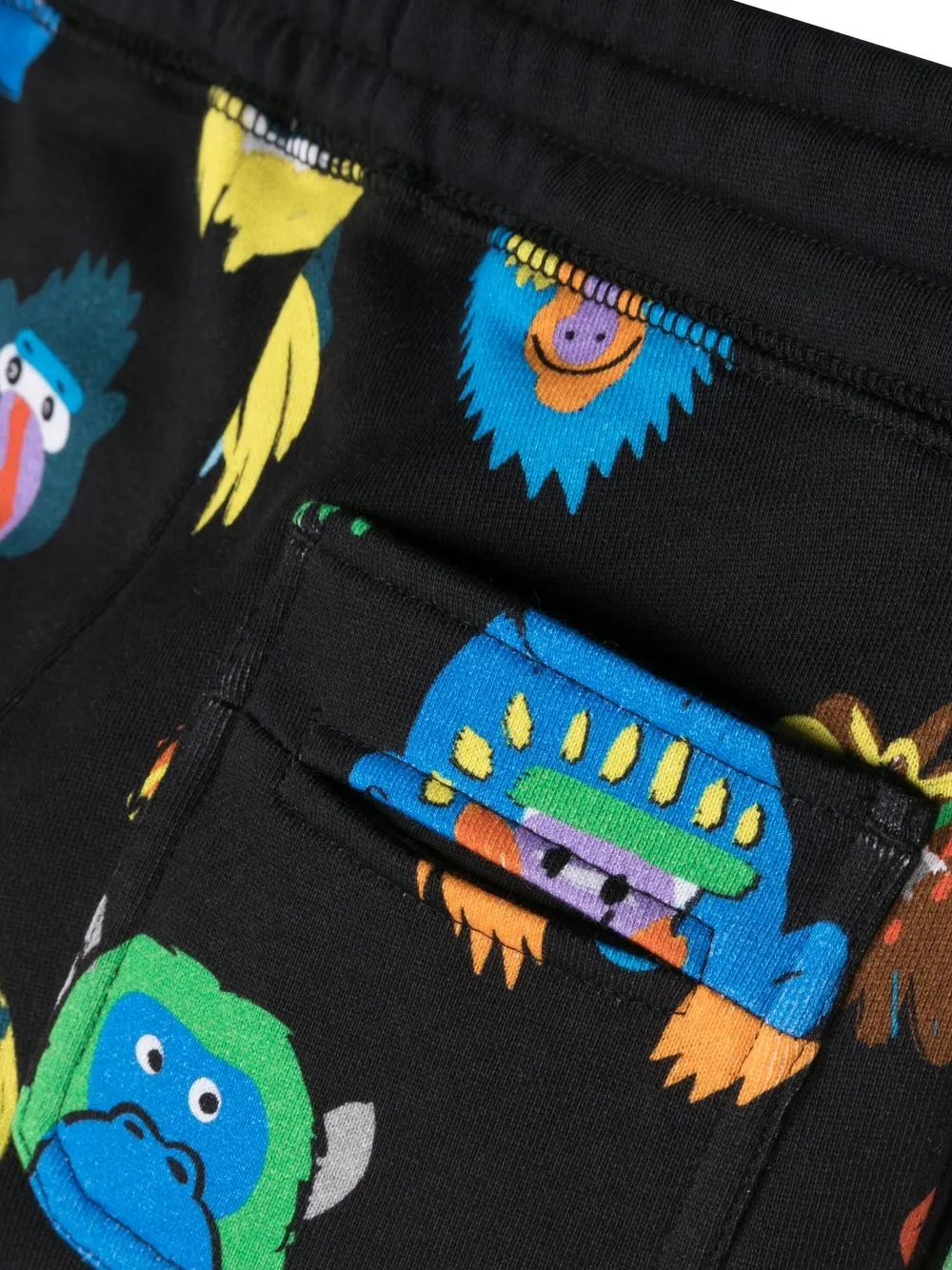 Спортивные брюки с принтом Stella McCartney Kids, черный — фото 3