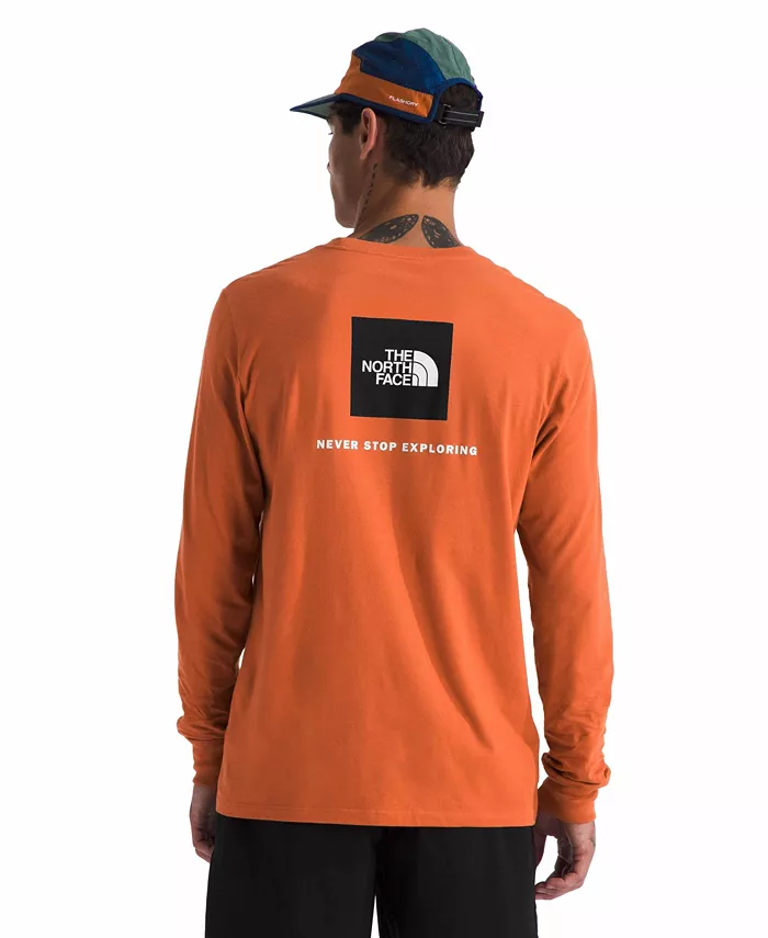 

Мужская футболка с длинным рукавом Box Never Stop Exploring The North Face, коричневый
