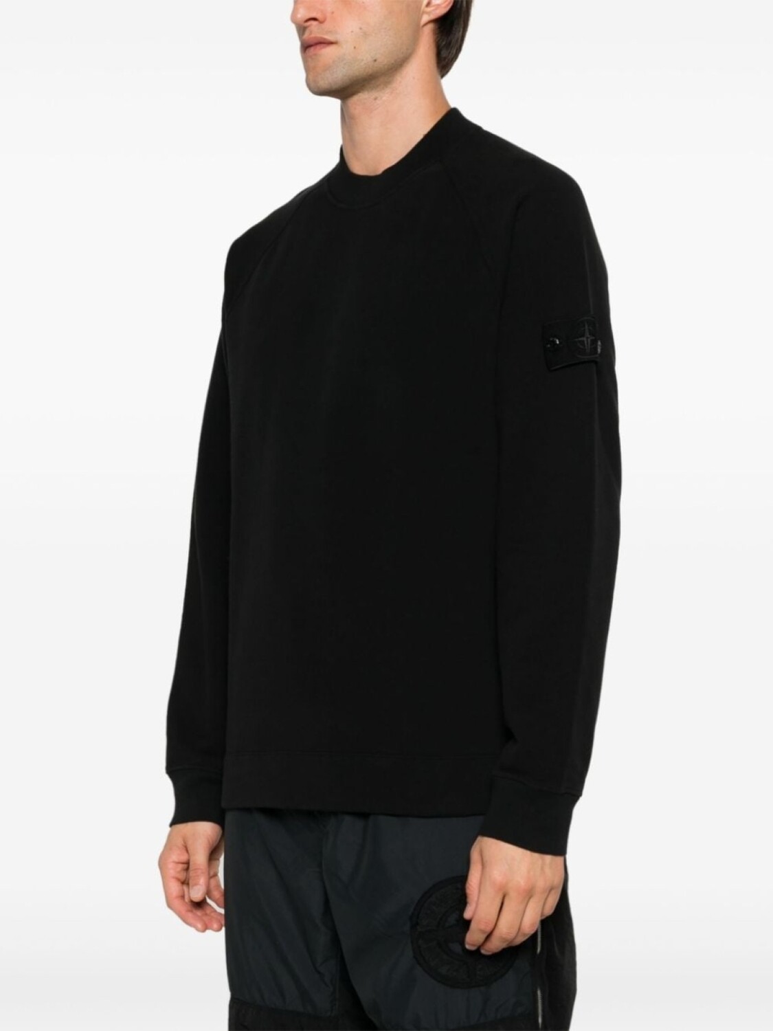 

Stone Island толстовка с изображением компаса, черный