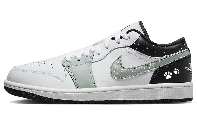 

Кроссовки Air Jordan 1 Vintage Basketball Shoes Men Low-top White/black, белый