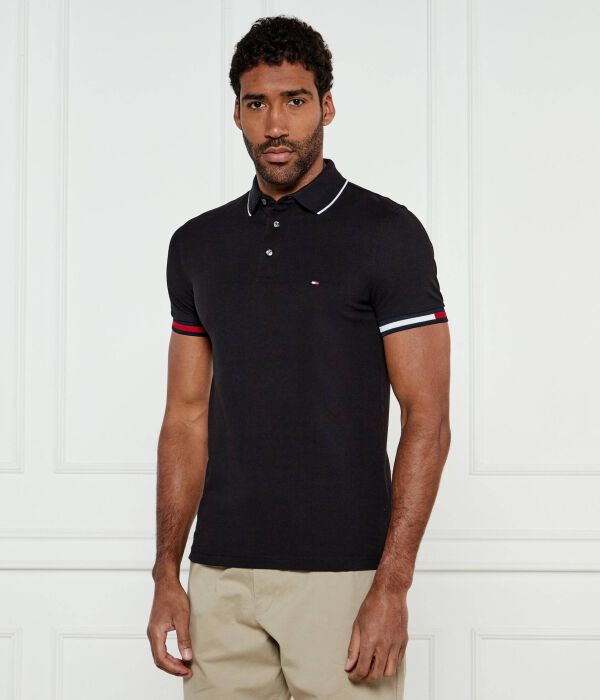 

Рубашка поло Slim fit Tommy Hilfiger, черный