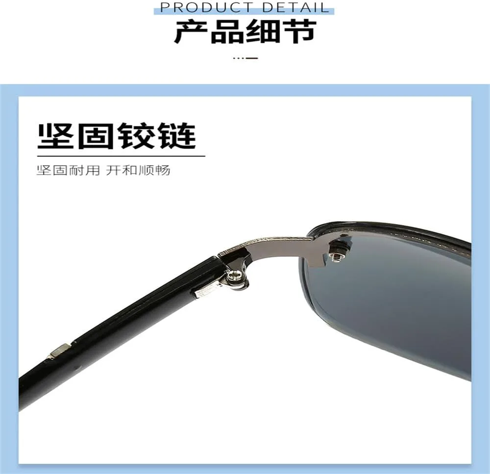 

Мужские солнцезащитные очки без оправы для вождения, рыбалки, рыбалки, с градиентным покрытием, винтажные мужские очки с защитой от УФ-излучения UV400 KTUCN, C4