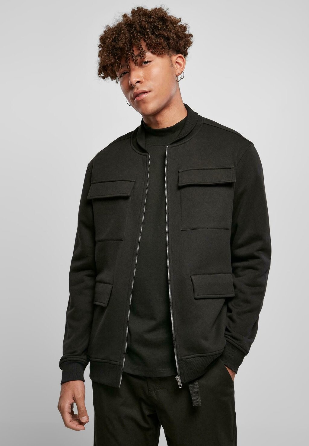 

Куртка-бомбер M65 SWEAT BOMBER Urban Classics, черный