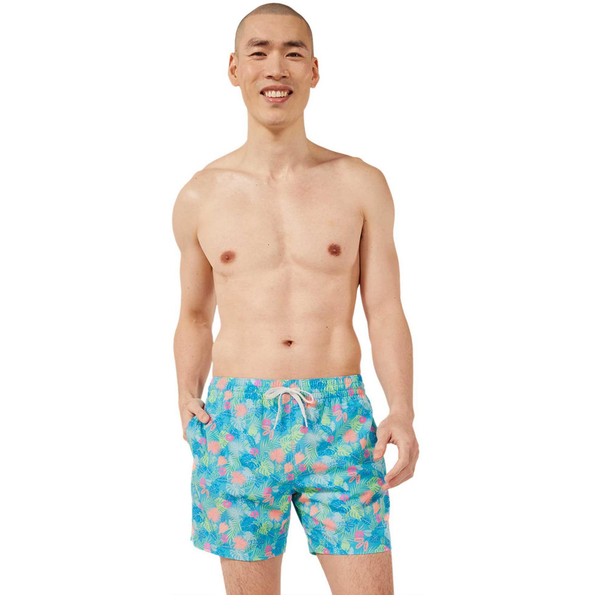 

Мужские плавки The Wild Tropics, ширина 5,5 дюймов. Chubbies, Blue Patterned