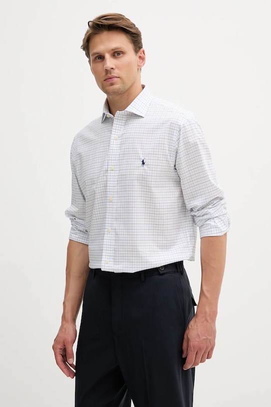 

Хлопковая рубашка Polo Ralph Lauren, белый