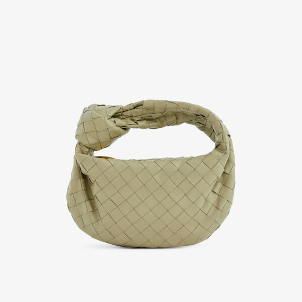 

Мини-сумка Jodie из кожи с верхней ручкой Bottega Veneta, цвет travertine