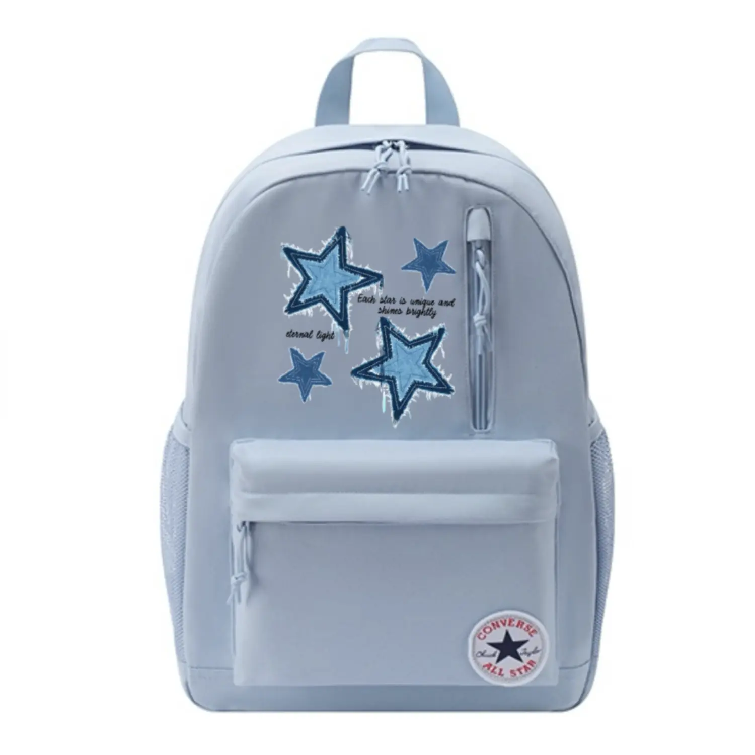 

Converse Полиэстеровый рюкзак унисекс светло-дымчато-голубой, Denim Print