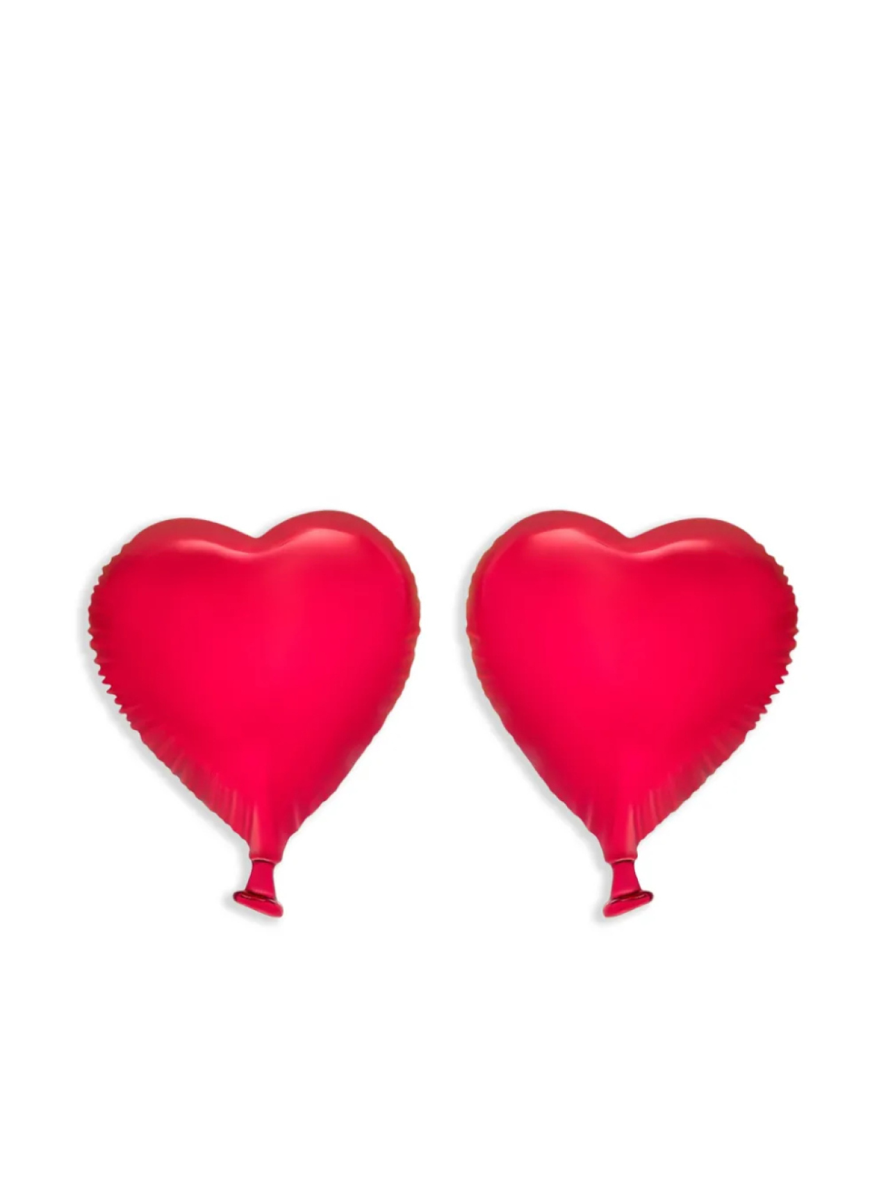 

Oscar de la Renta серьги-клипсы Heart Balloon, красный