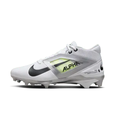 

Бутсы Nike Alpha Menace 4 Pro Football Cleats, цвет White/Metallic Silver/Photon Dust/Black