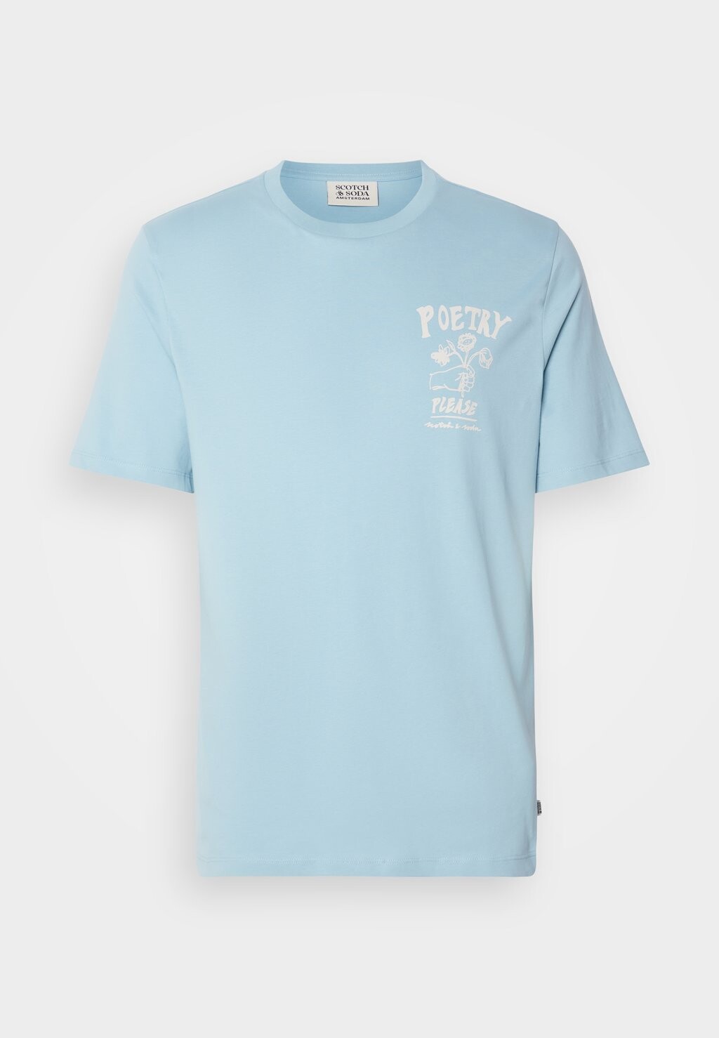 

Футболка с принтом REGULAR FIT FRONT CHEST ARTWORK Scotch & Soda, синий