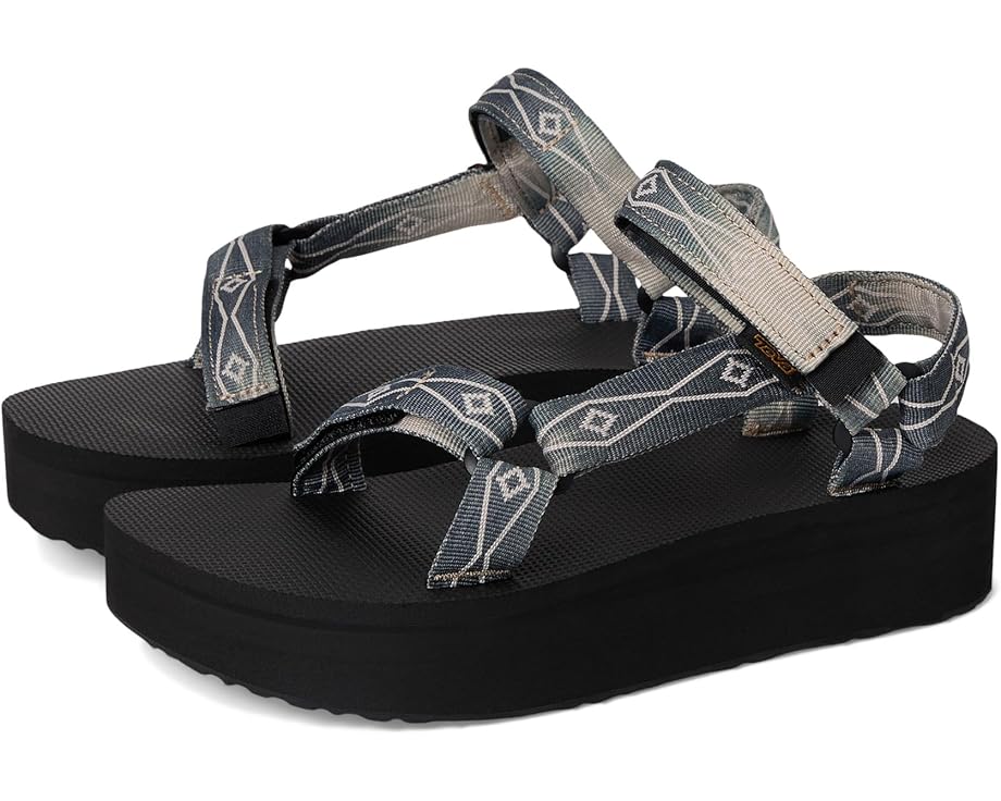 Сандалии Teva Flatform Universal Sunscape, цвет Waterles Black/Cream