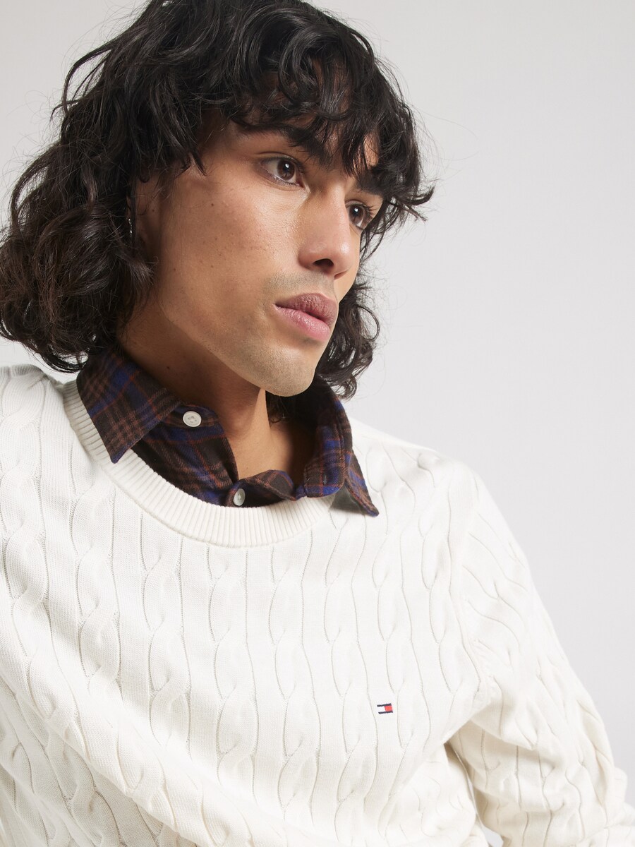 Свитер TOMMY HILFIGER Classic, натуральный белый — фото 3