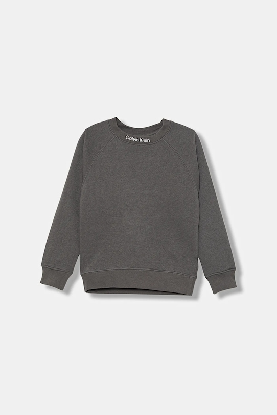 

Детская хлопковая толстовка Calvin Klein Jeans, серый