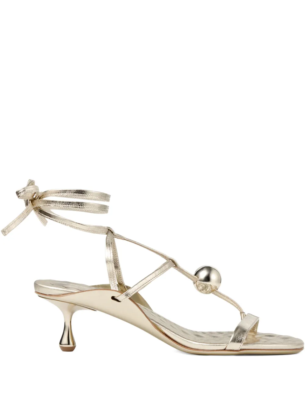 Босоножки Zyra 50 JIMMY CHOO, золотой