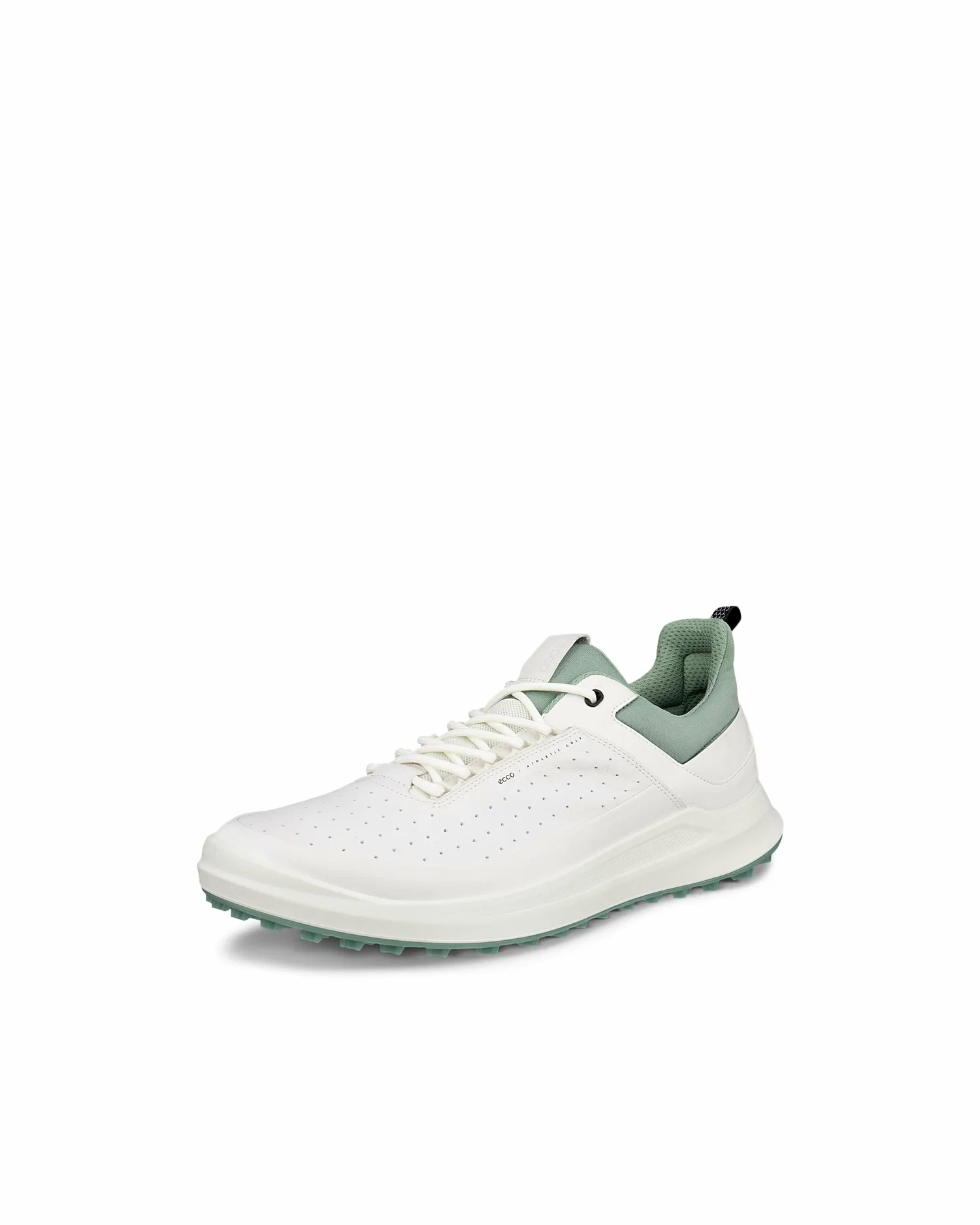 Мужские водонепроницаемые гольф-туфли ECCO Golf Core из натуральной кожи, White / Sedum Green