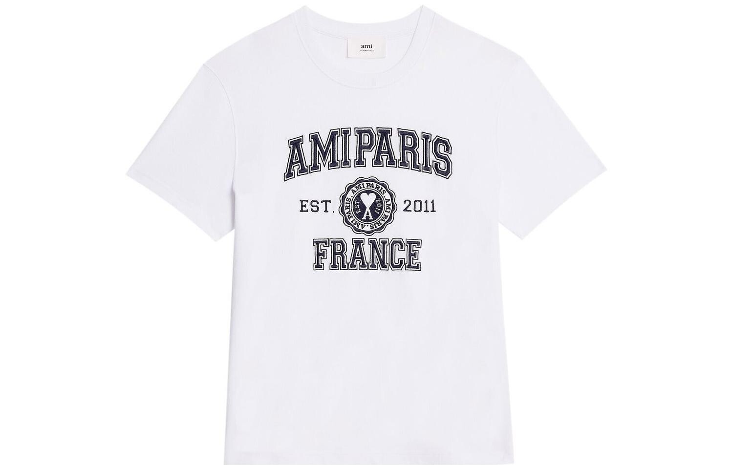 

Футболка Ami Paris France белая Amiparis, белый