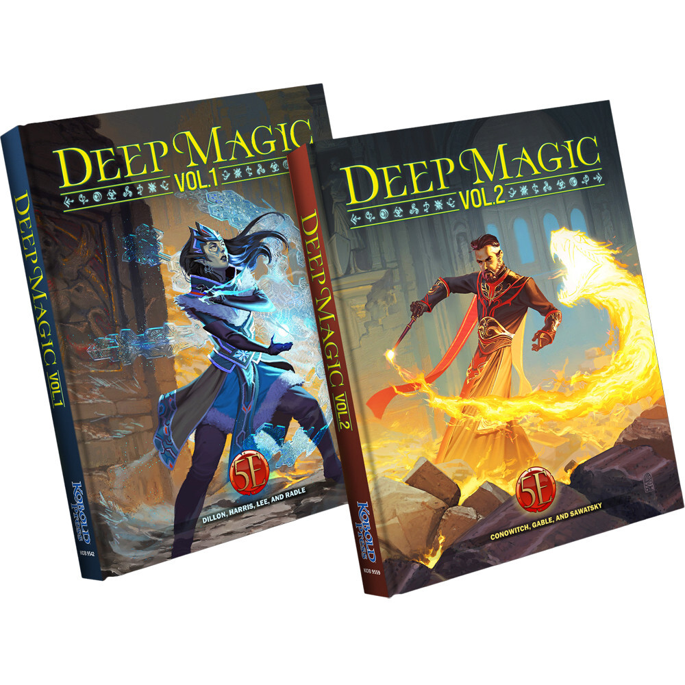 

Ролевая игра Kobold Press Deep Magic: Vol 1 & 2 Gift Set (D&D 5E Compatible)