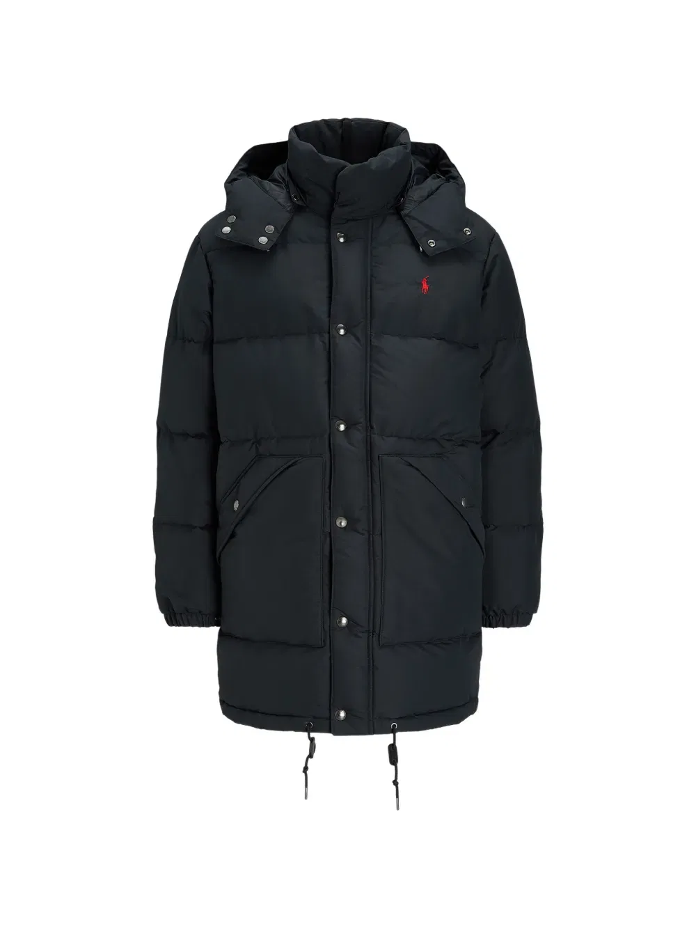 Пуховая куртка с капюшоном Polo Ralph Lauren, синий