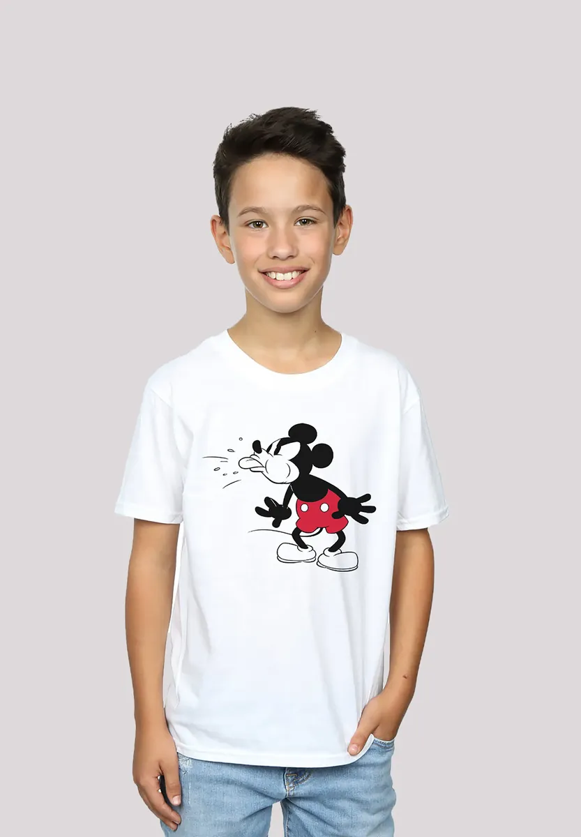 

F4NT4STIC Футболка "Disney Mickey Mouse Tongue", принт, белый