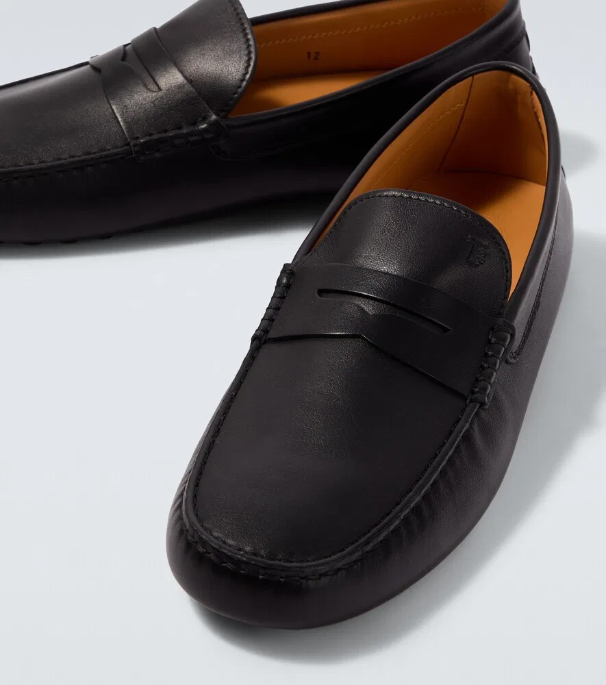 Кожаные мокасины Gommino для вождения Tod's, черный — фото 3