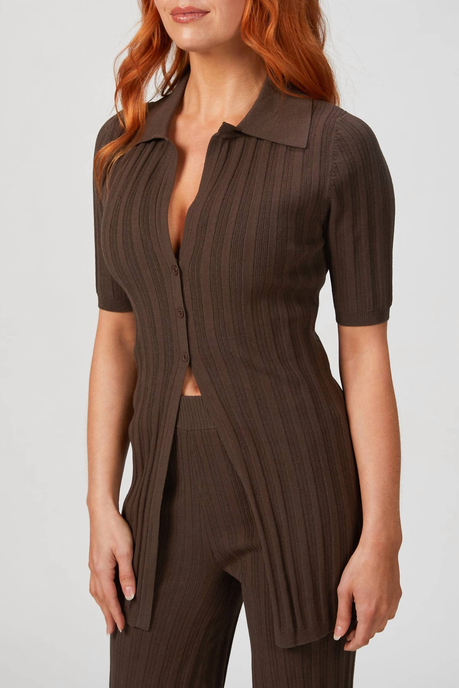 

Топ Waverly Knit в цвете Espresso RONNY KOBO