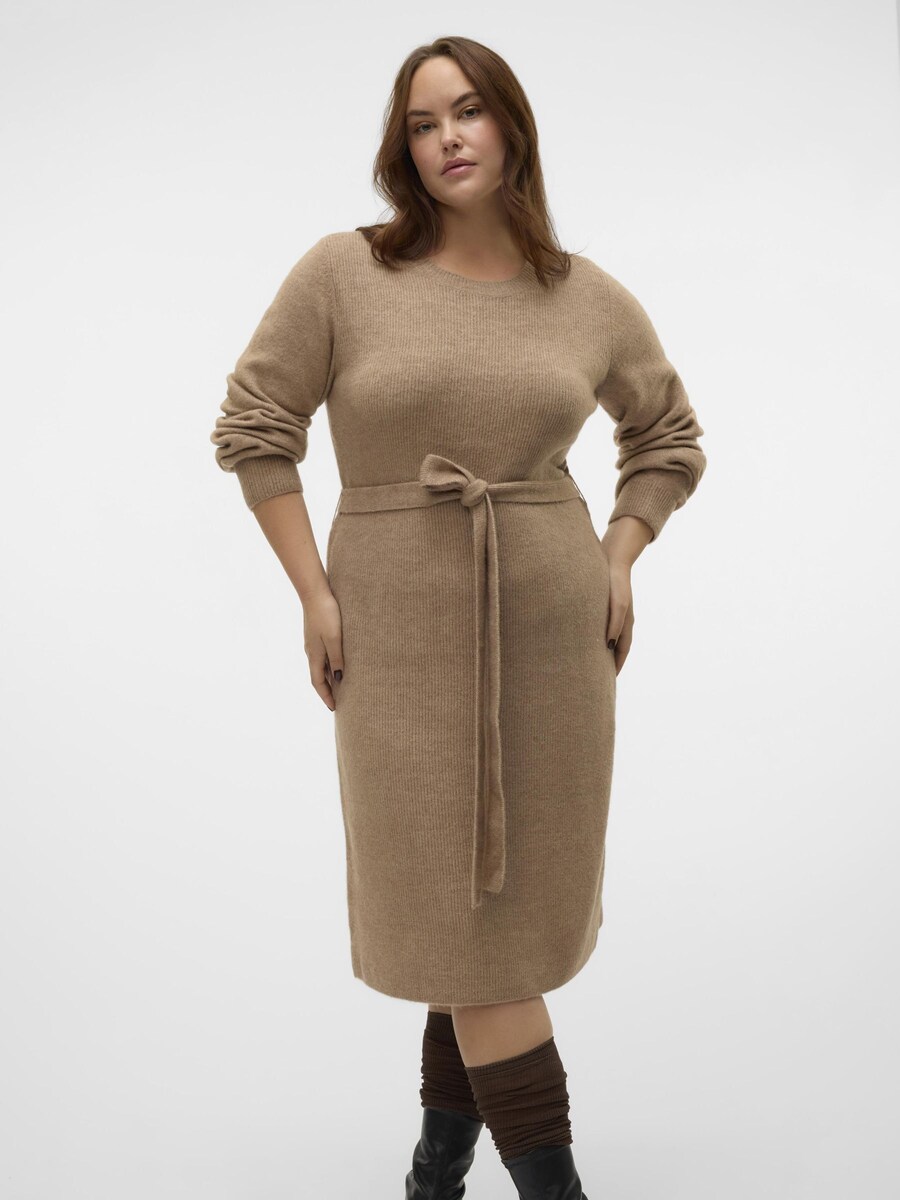 

Вязаное платье Vero Moda Curve VMCPippa, цвет Mocha