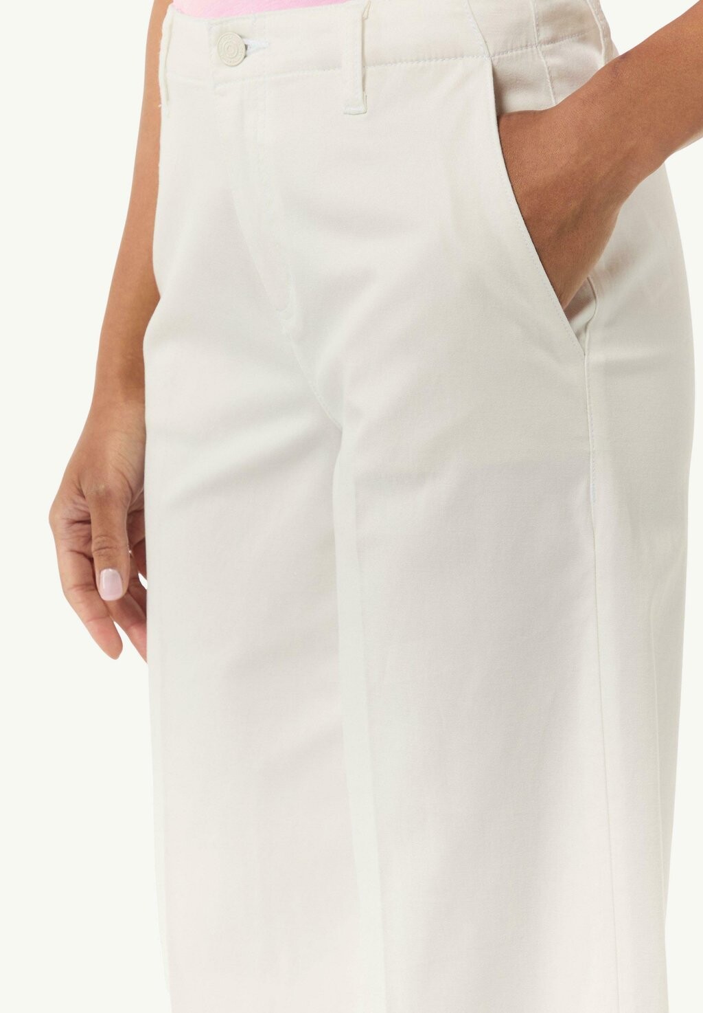 

WIDE LEG CULOTTE Culotte Mit Weitem Bein comma casual identity, джинсы свободного кроя белый