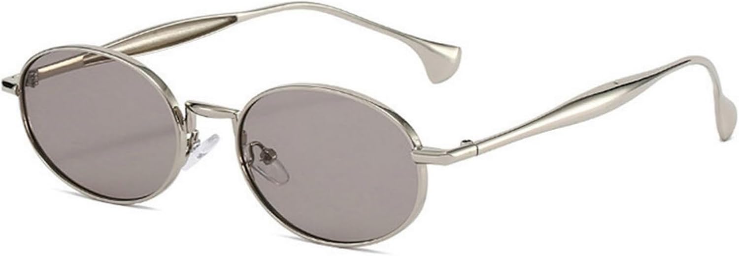 

Солнцезащитные очки Willochra в стиле ретро, ​​овальные, для женщин и мужчин, модные солнцезащитные очки 90-х годов с тонировкой, милые «акульи лапки», защита от УФ-излучения UV400, C3