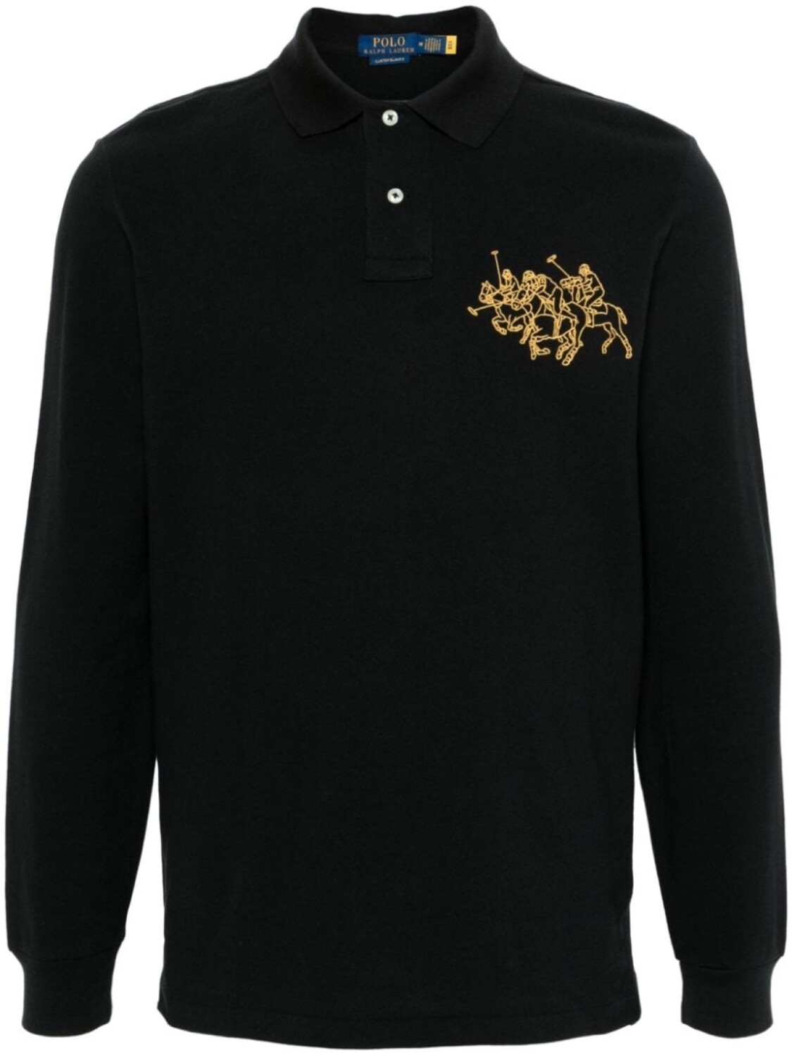 

Polo Ralph Lauren рубашка поло с вышивкой Big Pony, черный