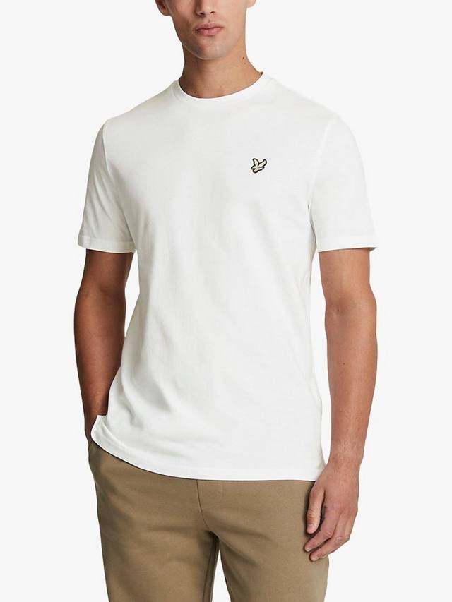 

Хлопчатобумажная футболка crew Lyle & Scott, белый