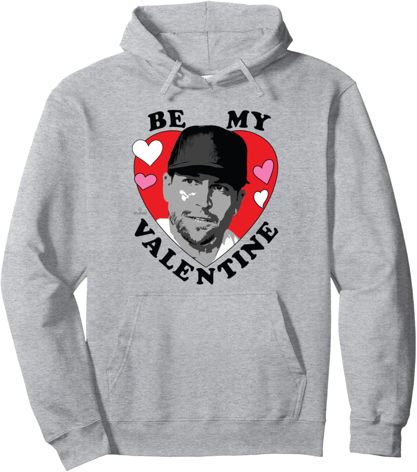 

Худи Jacob deGrom Be My Valentine Texas Baseball MLBPA Ryno Sports, серый