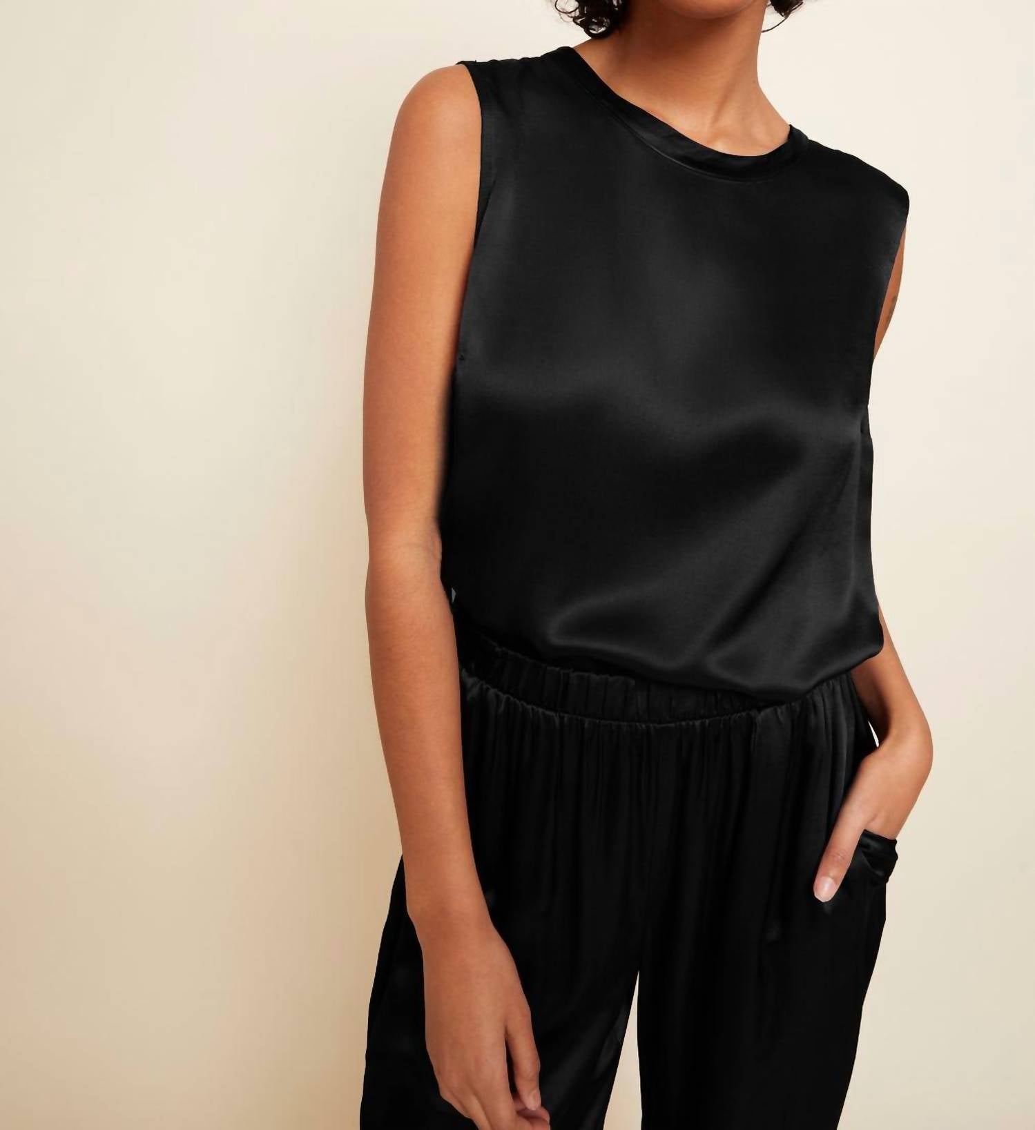 

Rachel Tie Back Shell Майка In Black Nation LTD