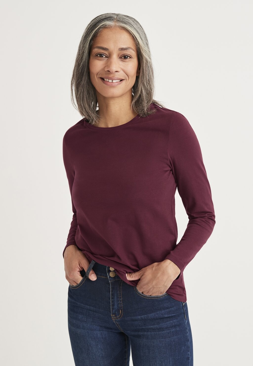 

Топ с длинными рукавами WITH LONG SLEEVE Cellbes of Sweden, Бордо