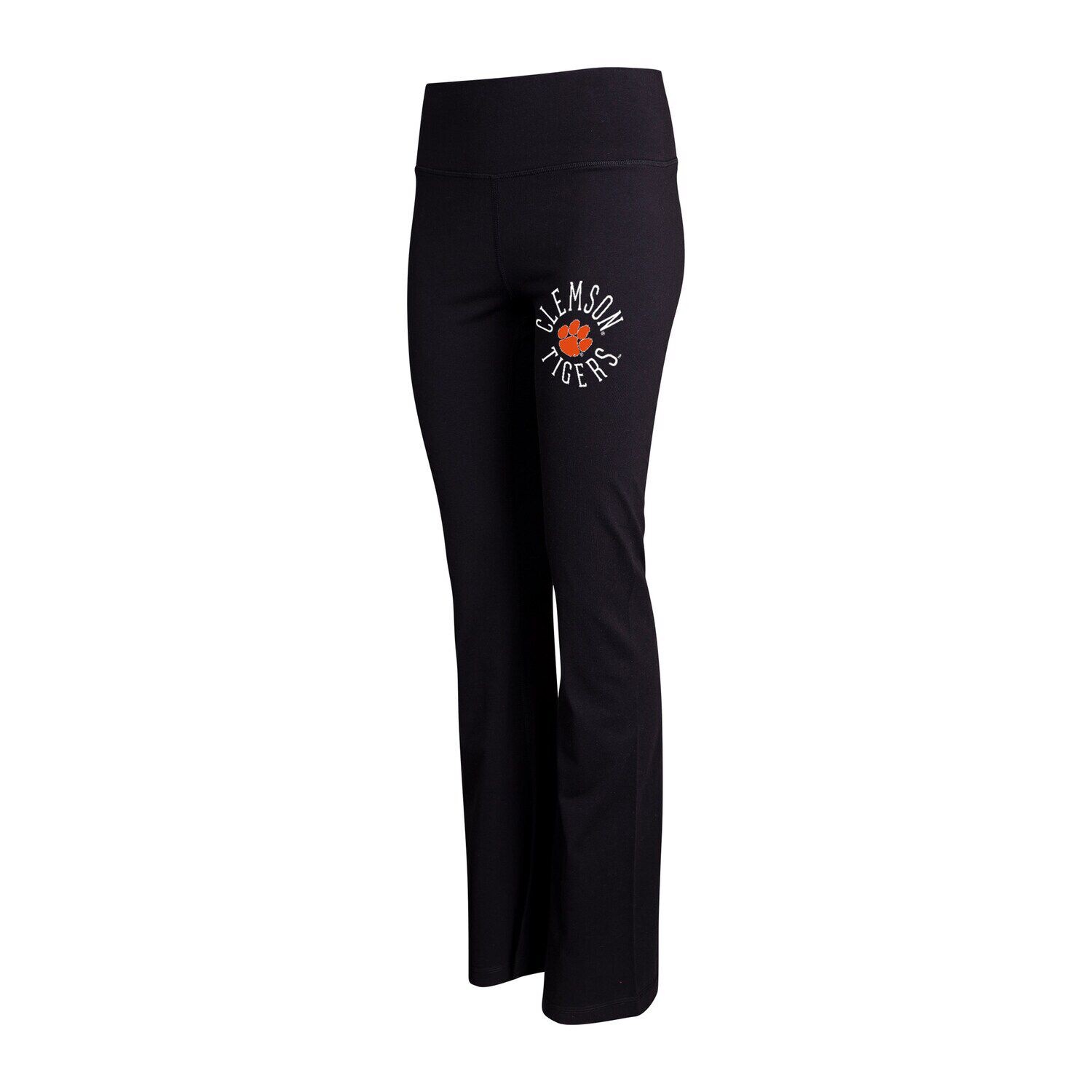 

Женские спортивные черные расклешенные леггинсы Clemson Tigers Enclave Tri-Blend