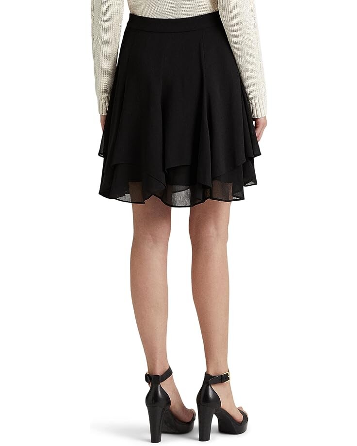 

Юбка LAUREN Ralph Lauren Crinkle Georgette Skirt, цвет Polo Black