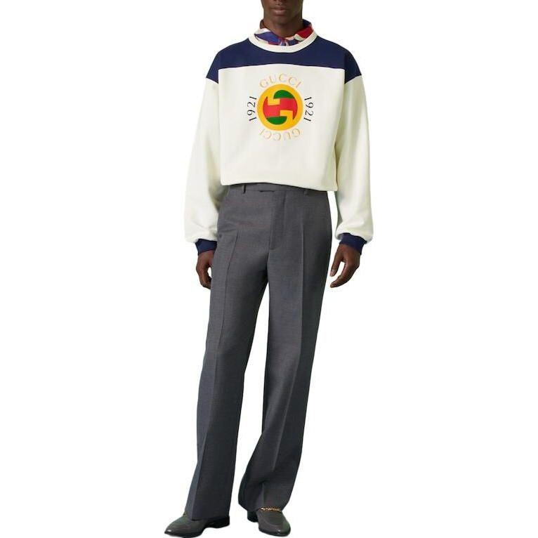 Толстовка мужская Gucci Printed Jersey, черный / бежевый — фото 2