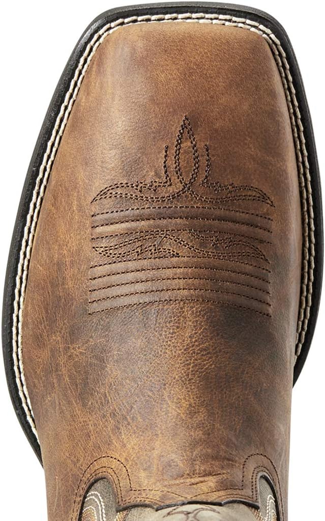 Мужские вестерн-сапоги Ariat Amos, красный/коричневый/черный — фото 4