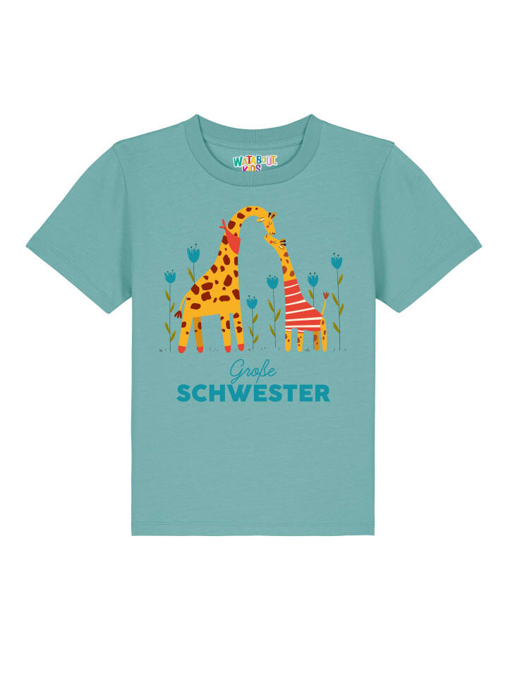 

Футболка wat Apparel, цвет teal monstera