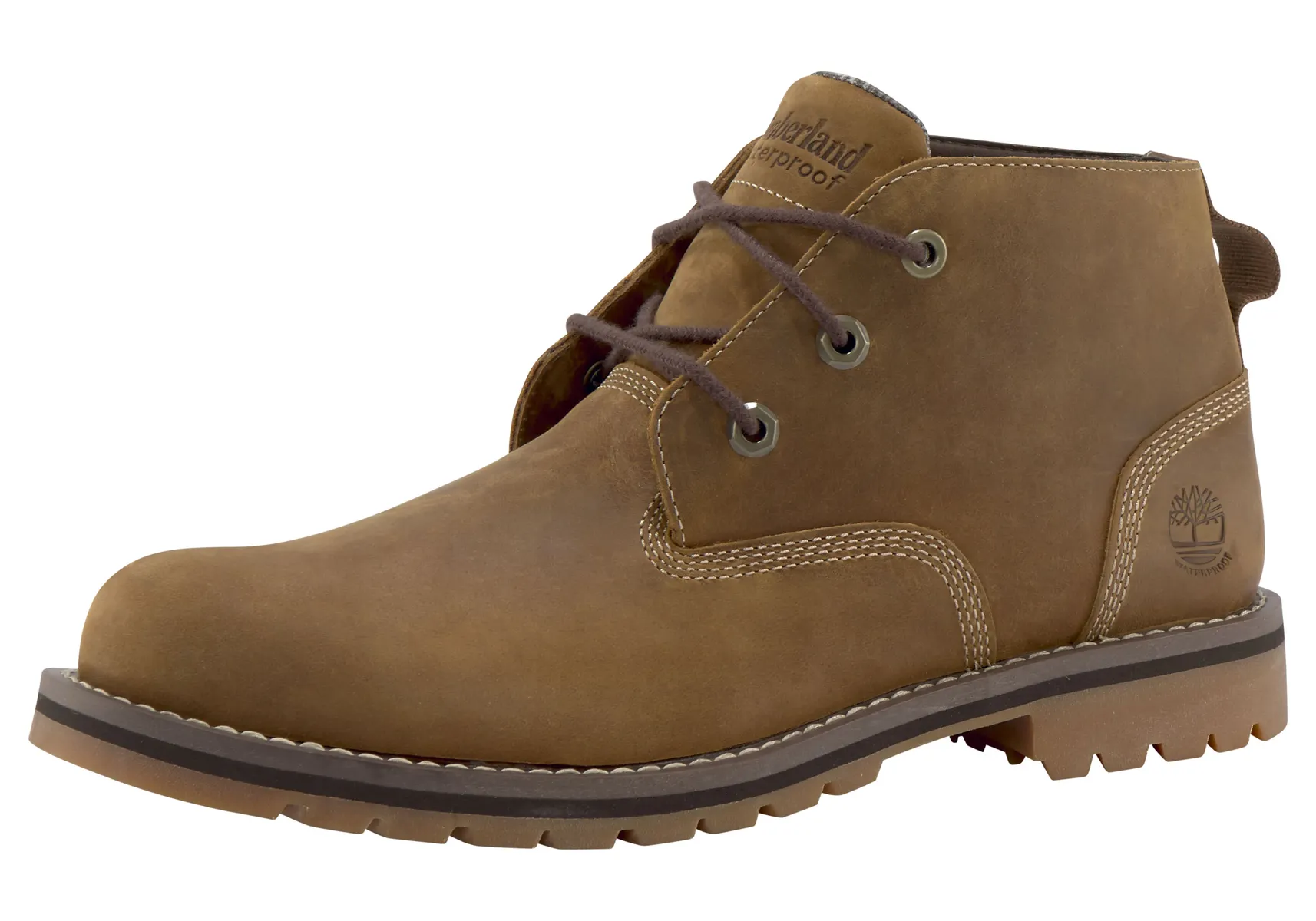 

Ботинки Timberland на шнуровке "Larchmont II WP Chukka", водонепроницаемые, коричневый