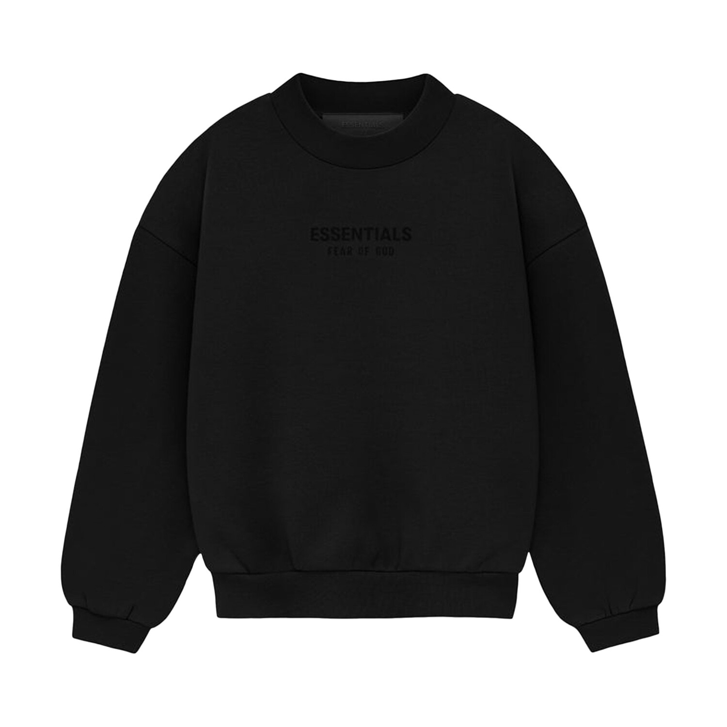 

Детский круглый вырез Fear of God Essentials, цвет угольно-черный