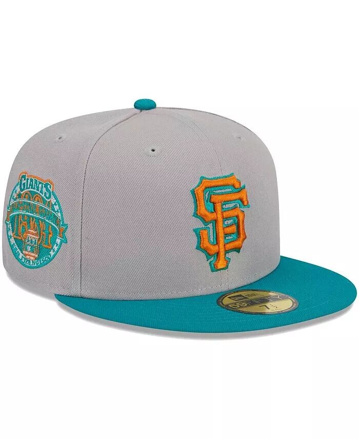 

Мужская серая, бирюзовая приталенная шляпа San Francisco Giants 59FIFTY New Era, серый