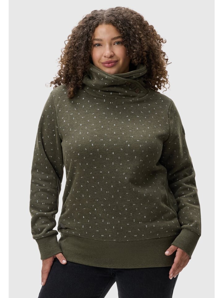 

Толстовка ragwear Schalkragenpullover Angell Plus, оливковый