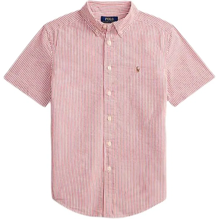 Повседневная рубашка для детей Polo Ralph Lauren красно-белая