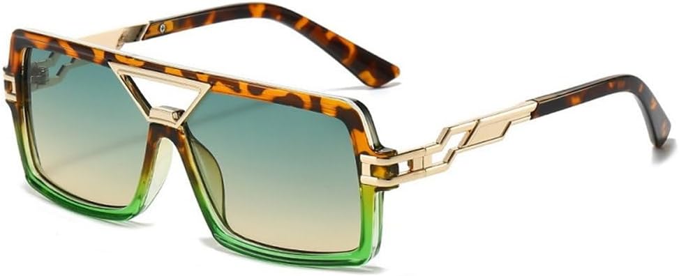 

Модные солнцезащитные очки для мужчин и женщин в винтажном стиле с золотой декоративной оправой и линзами. Роскошные универсальные солнцезащитные очки с защитой от УФ-излучения UV400 TYUVIVO, C3