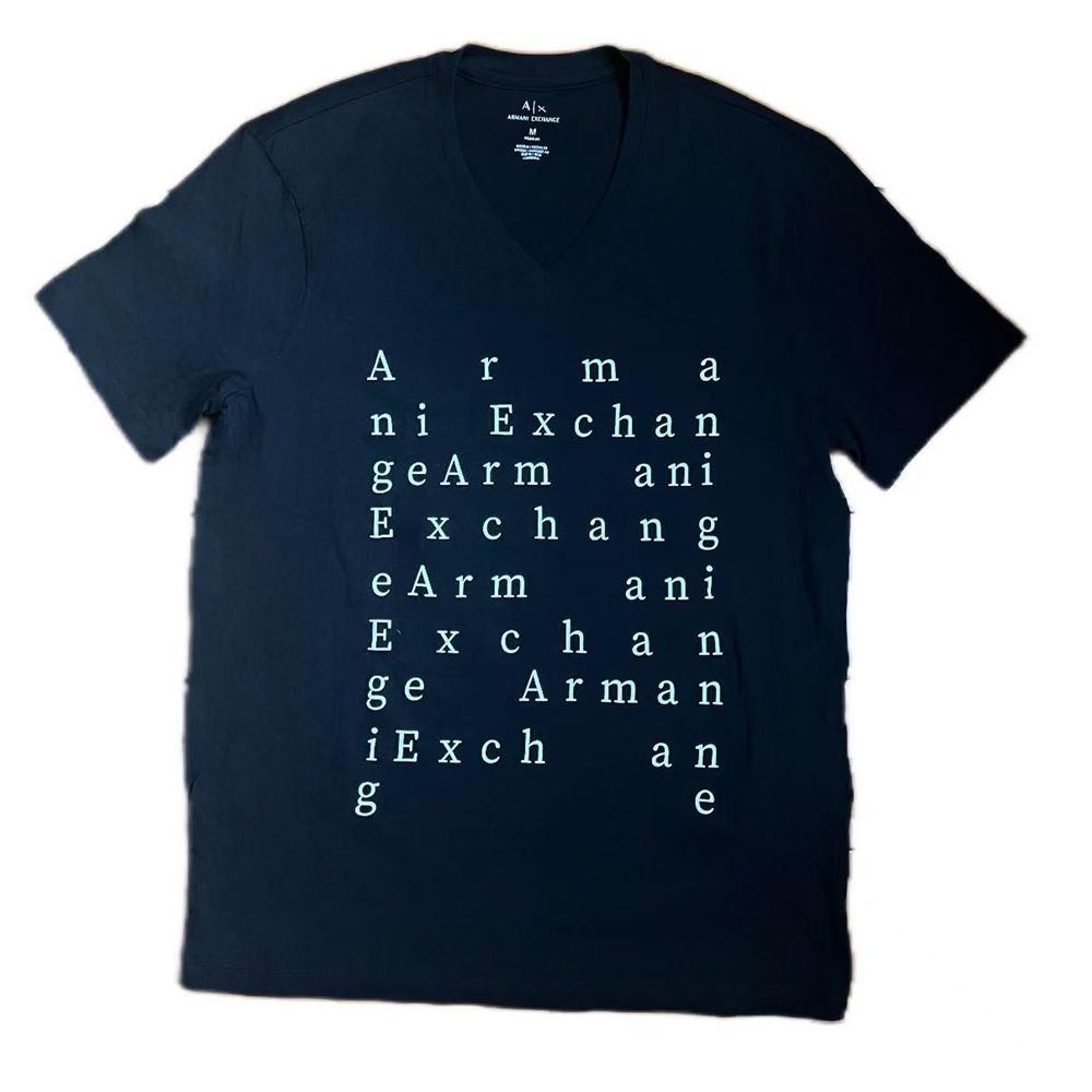 

ARMANI EXCHANGE Футболка AE мужская черная, Черный, ARMANI EXCHANGE Футболка AE мужская черная