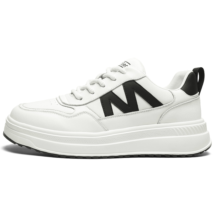 

Mulinsen Низкие скейтерские кроссовки мужские бело-черные, цвет White Black