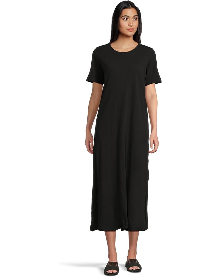 

Платье Eileen Fisher Crew Neck Dress, черный