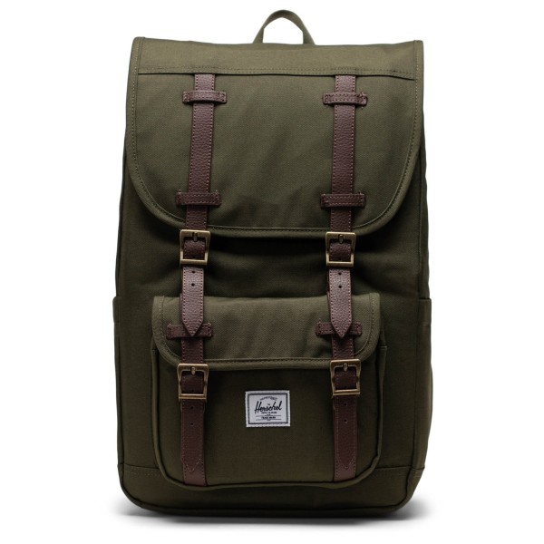 

Маленький американский рюкзак среднего размера - рюкзак для дня Herschel, зеленый