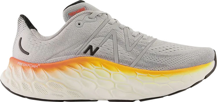 

Кроссовки Fresh Foam X More v4 'Aluminum Grey Hot Marigold', серый