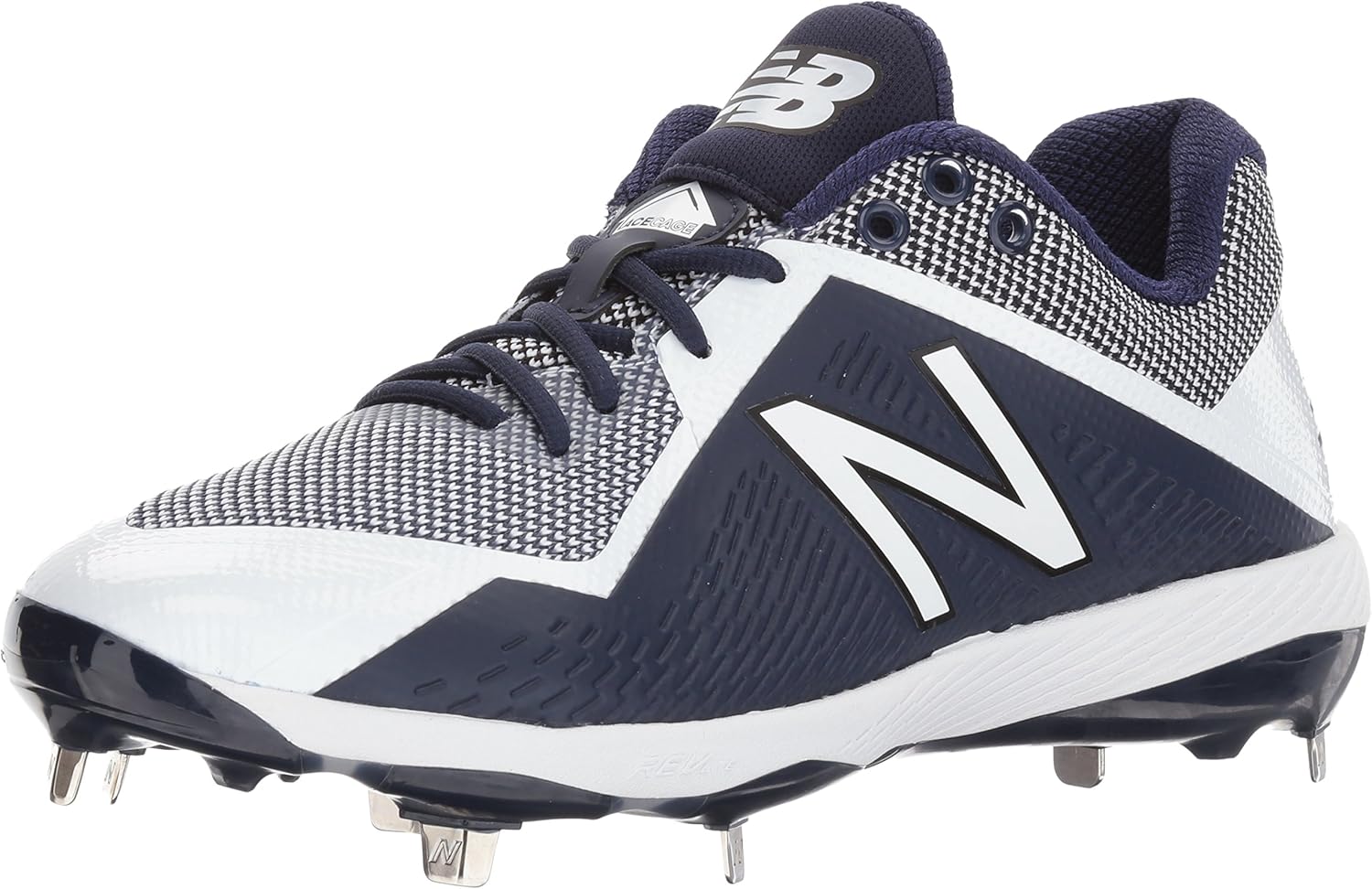 

Бейсбольные кроссовки New Balance L4040v4 для мужчин с металлическим шипом, темно-синий/белый